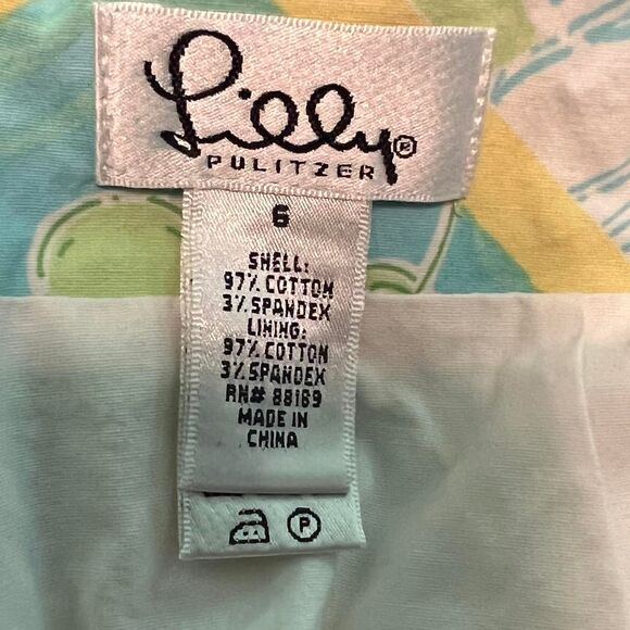 Cute Vintage Lilly Pulitzer Women's graphic Skirt size 6 octopus crab floral - Picture 8 of 8